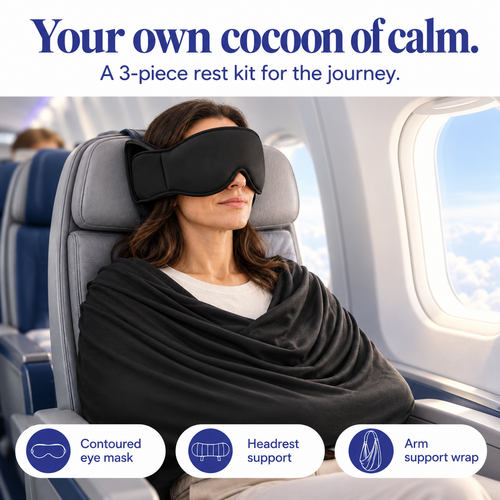 3-in-1 Sleep Kit That Holds Your Head